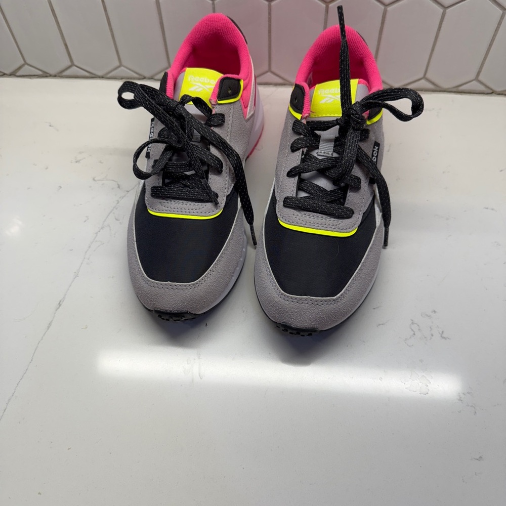 Reebok Black and Pink Sneakers Athletic Style